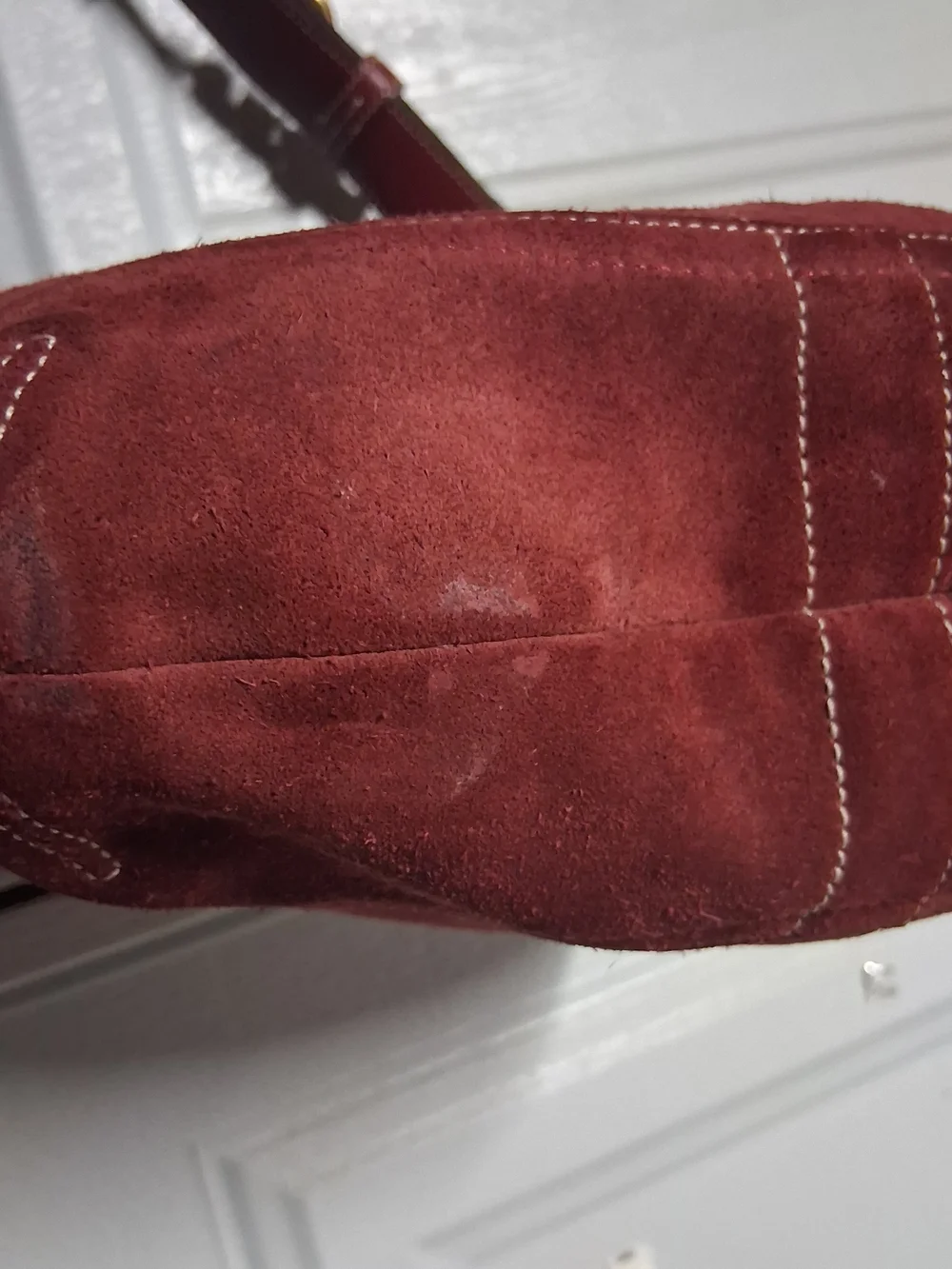 Coach chestnut suede